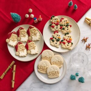 Snowman Santa Face Snow House Cookie Cutter