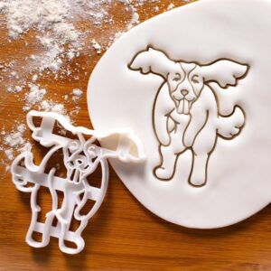 English Springer Spaniel jumping dog cookie cutter for baking cute fluffy dog shaped biscuits fondant clay crafts perfect for springy dog lovers veterinarian gifts and pet (ONLY JUMPING DOG)