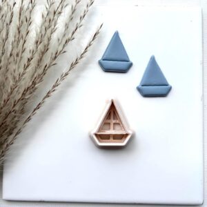 Sailboat Earring Cutter Cookie Polymer Clay Jewelry Cutter Tool for Nautical Themed Earrings and Pendants DIY Clay Craft Accessories Handmade Ocean Boat Jewelry and Summer Gift