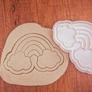 Rainbow Cookie Cutter Black Cookie Baking Mold for Colorful Party Treats Creative Cookie Shapes for Birthdays Personalized Gift Ideas Festive Decorations for Events Kids Crafts