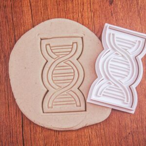 DNA Black Cookie Cutter Cookie Scientific Baking Tool for Science Lovers Unique Cookie Mold for Biology Theme Parties Educational Events Lab Decorations and Gift Ideas for Researchers