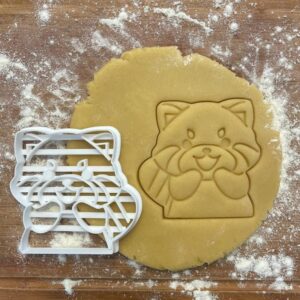 Black Red Panda Cookie Cutter Kawaii Endangered Animal Baking Tool for Cute Red Panda Bear Cookies Polymer Clay Fondant Cutter for Handmade Crafts and Jewelry Gifts
