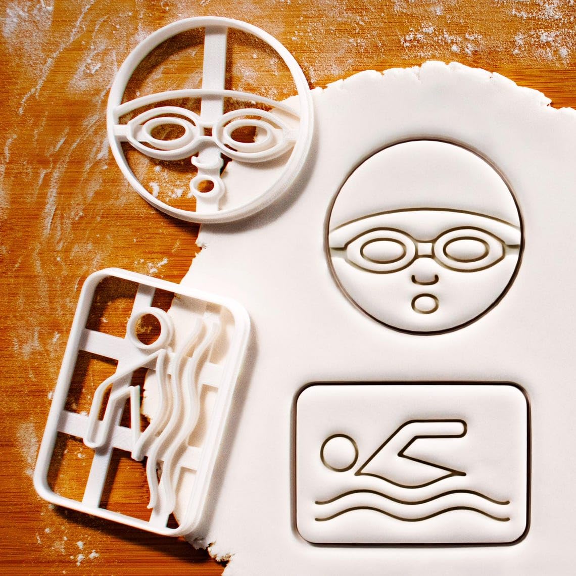 Swimming Symbol Cookie Cutter Water Sports and Swimming Competitions, Ideal Lifeguards, Water Polo, Triathlons, Swim Coaches, Swim Teams, and Aquatic-Themed Celebrations (ONLY SWIMMING SYMBOL) - Image 2