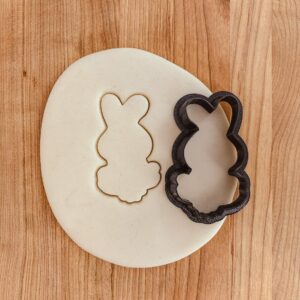Cute Bunny Outline Easter Spring Cookie Fondant Clay Cutter India Cookie Bunny Shape for Festive Baking, Easter Celebrations, Spring Parties, Cake Decorating, Baby Showers, and DIY