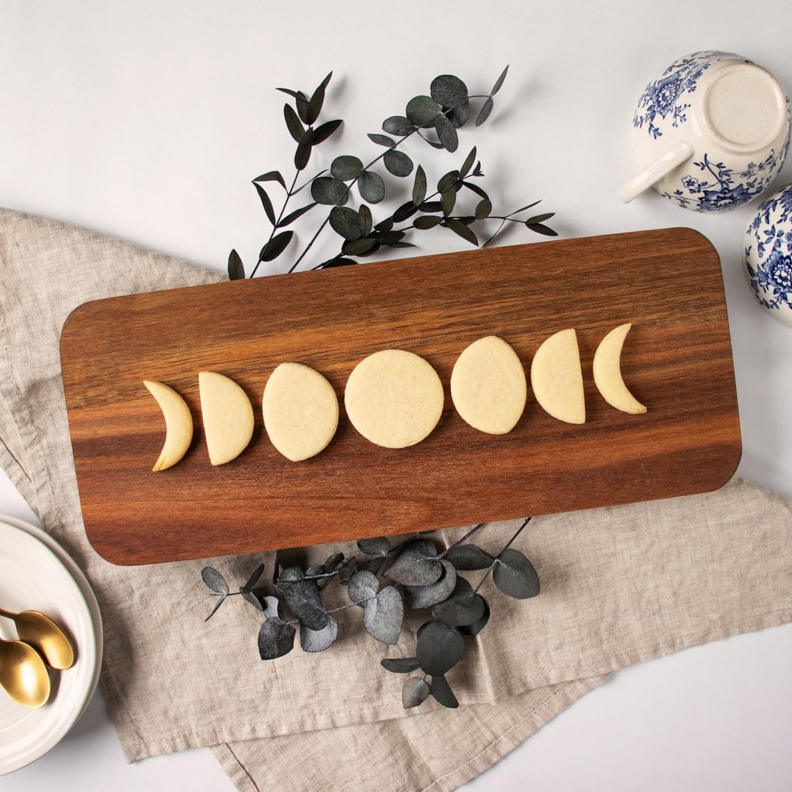 Quarter Moon Cookie Cookie Cutter Set Lunar Phase Biscuit Fondant Craft Clay Baking Waning Crescent Space Universe Galaxy Stars Planetary Astronomy Themed Parties Project (ONLY Quarter Moon) - Image 2