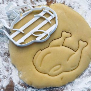 Black Thanksgiving Turkey Cookie Cutter Turkey Chicken Dinner Autumn Fall Cookie Stamp Sugar Cookie Fondant Clay Dough Pastry Biscuit Baking Tool