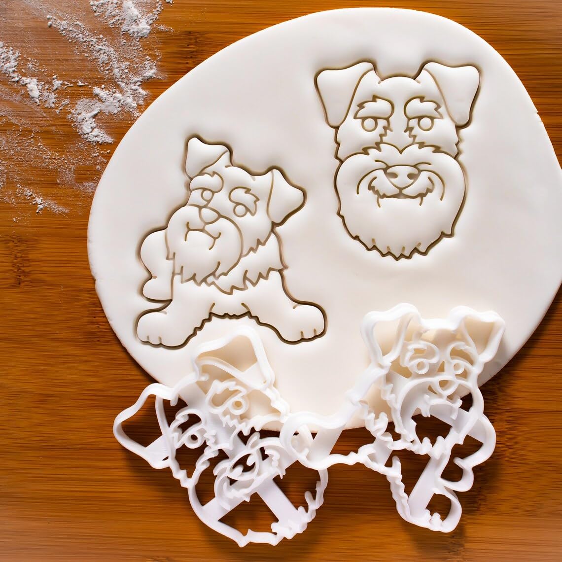 Mini Schnauzer Face Cookie Cutter for Dog Lover Baking Treats Veterinary Events Adoption Drives Miniature Schnauzers Party Biscuits Pet Care Gifts Animal Rescue Craft Fondant Tool (ONLY FACE) - Image 4