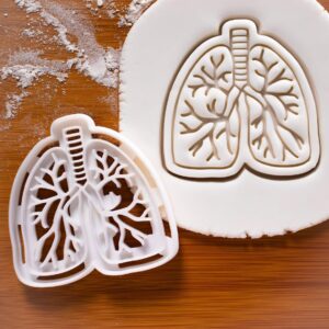 Lungs Cookie Cutter for Radiologist Gifts Medical Student Baking Respiratory System Biscuits Anatomy Treats Emergency Imaging Events Hospital Parties and Healthcare Appreciation (ONLY LUNGS)