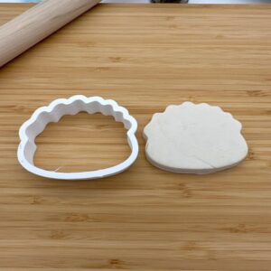 Dumpling Food Shape Polymer Clay Cutter Cookie Fondant Biscuit Cutter Sharp Tapered Edge Tool for Earrings Jewelry Making Asian Cuisine Theme Cupcake Decoration Baking Craft Projects