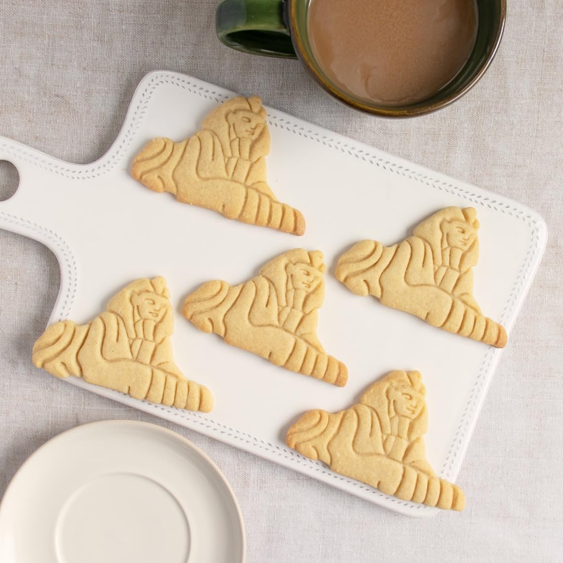 Great Sphinx of Giza Cookie Cutter Cookie Egyptian Monolith Statue Biscuit Cutter Ancient Egypt Pharaoh Khafre Lion Human Head Pyramid Themed Baking Tool India (ONLY Sphinx) - Image 2