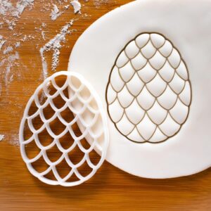 Dragon Baby Design 2 Cookie Cutter Cookie for Fantasy Baking Mythical Fetus Egg Fossil Theme Biscuits Legendary Creature Cookie Mold for Mythology Party Favor or Dragon Lover Gift (ONLY ONE)