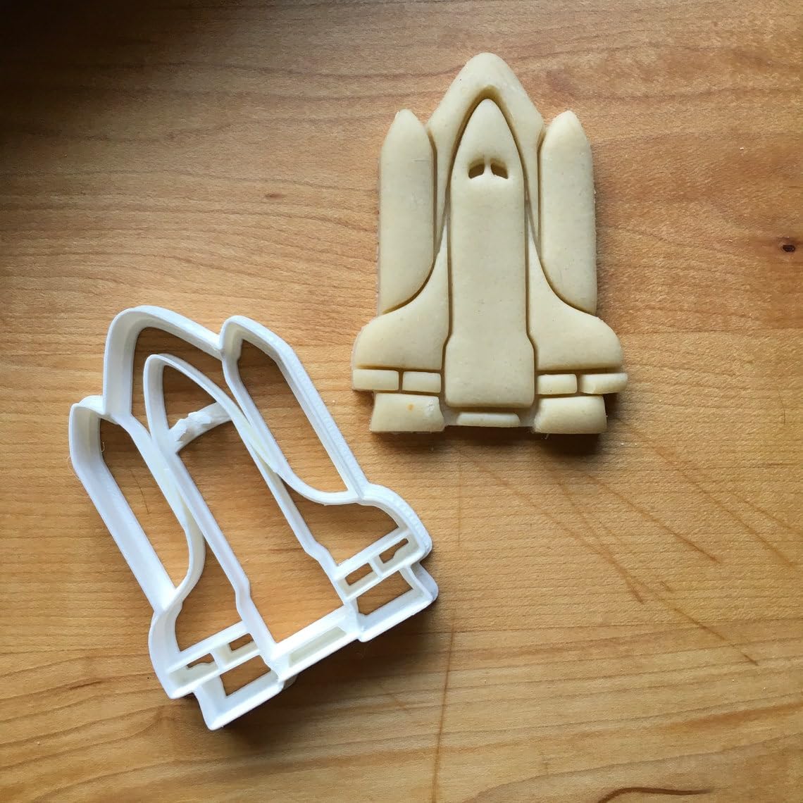 Space Shuttle Cookie Cutter, Suitable Size, Perfect for Space-Themed Parties, Science Events, Kids Birthdays, and DIY Baking Projects, Choose Standard or Dishwasher Safe, Made in India, - Image 2