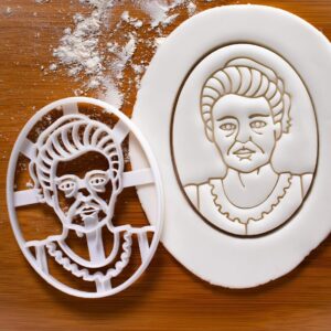 Marie Curie Cookie Cutter Bake Biscuit Fondant Clay Cutter Science Scientist Radioelement Radium Periodic Table Element Nobel Prize Chemistry Educational Themed Baking Treat (ONLY MARIE CURIE)