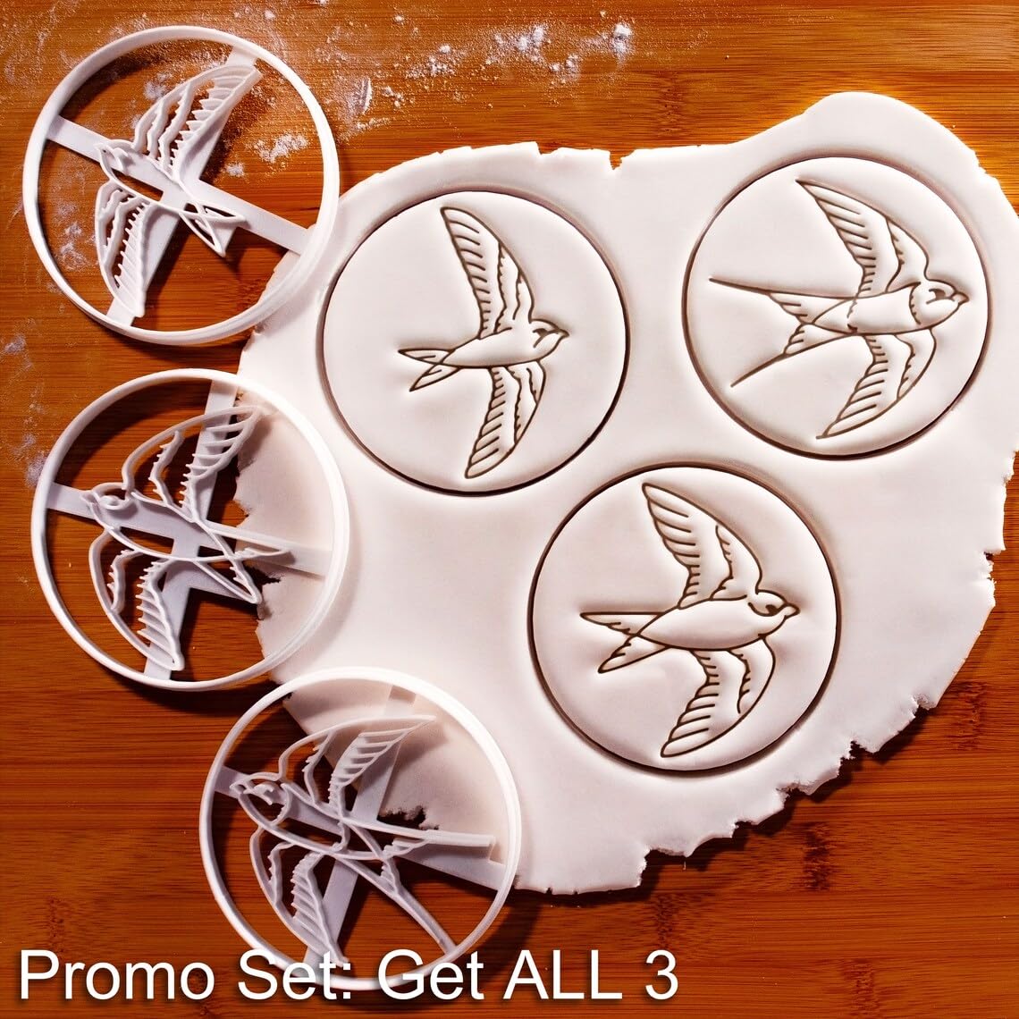 Swallow Bird Design 3 Cookie Cutter Cookie Ornithology Inspired Baking Mold Nature Lover Kitchen Tool for Bird Watchers Garden Parties Wildlife Themes and Creative Baking (ONLY Design 3) - Image 2