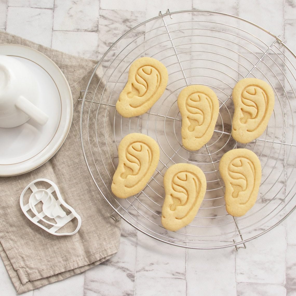Anatomical Human Inner Ear Cookie Cutter Featuring Cochlea Outer Ear Auricle Pinnae Biscuit Cutter Ideal Medical Students, Anatomy Enthusiasts, Educational Baking Unique One (ONLY INNER EAR) - Image 2