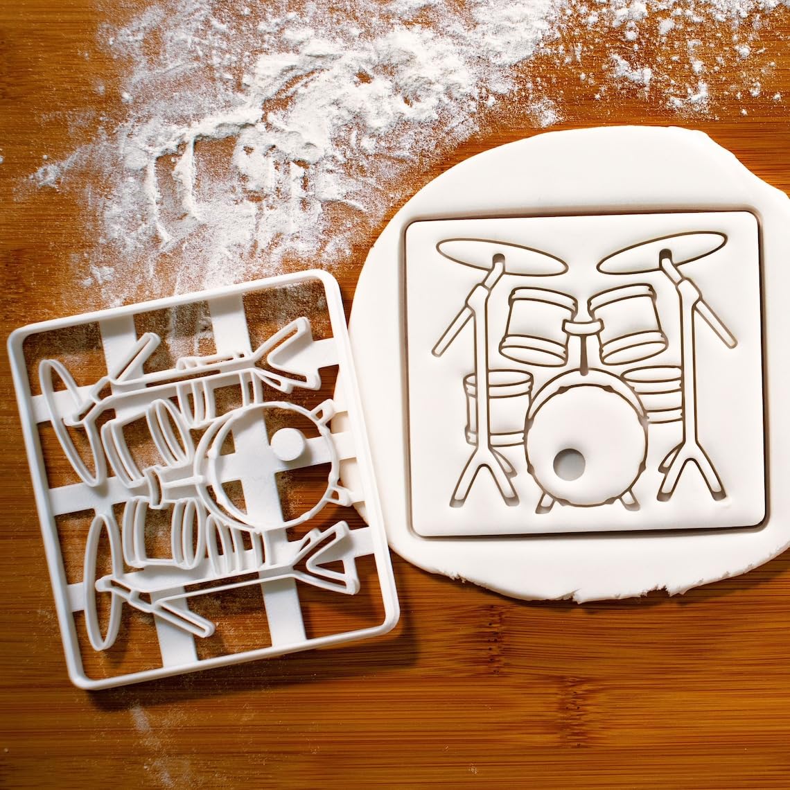 Drum Kit Cookie Cutter | Create Musical Instrument Cookies for Drummers and Music Enthusiasts Pack of 1