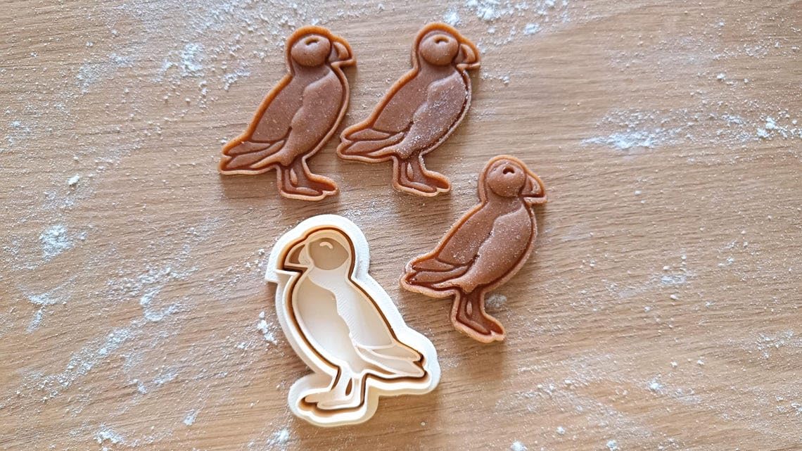 Puffin cookie cutter set for baking bird shaped cookies fondant cake toppers ocean wildlife themed party treats kids educational crafts coastal birthday decorations and seabird baking - Image 4