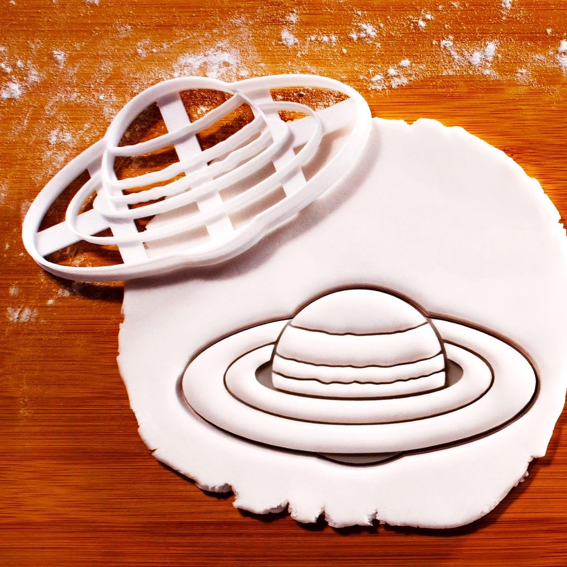Saturn Planet Cookie Cutter Set of 2 Celestial Biscuit Fondant Clay Cutter Astrology Lovers Space Theme Birthday Party Zodiac Decor Horoscope Baking Tool Science Classroom (ONLY SATURN PLANET)