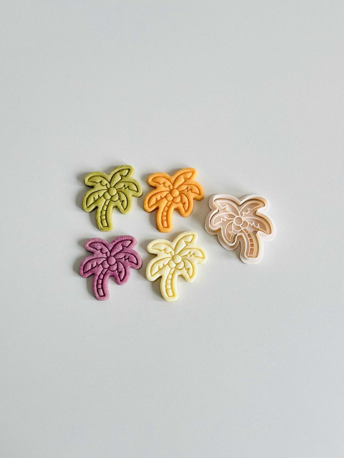 Black Palm Tree Cookie Cutter cookie Tropical Palm Tree Cookie Cutter Stamp Set Summer Tree Shape Fondant Molds for Cookies Pastries Cupcakes Biscuits Dessert Baking Tool for Beach - Image 3