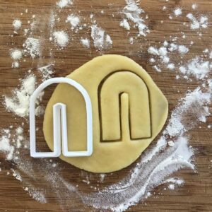 Black Arch Cookie Cutter Arches Shape for Baking Polymer Clay Earrings Jewelry Making Fondant Crafts Alabaster Window DIY Cake Decorating Party Favor Kitchen Tool