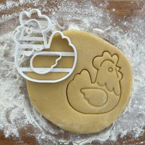 Black Rooster Cookie Cutter Easter Chicken Baby Rooster Shape for Easter Egg Hunt Baking Kawaii Farm Party Fondant Clay Dough Tool for Chicken Coop Theme Cookies Kids Party Baking Gifts