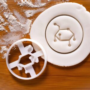 Glucose Cookie Cutter for Chemistry Baking Biscuits Educational Science Tools for Dietician Nutritionist Dextrose Monosaccharide Biology Blood Sugar Health Food School Crafts (ONLY GLUCOSE)