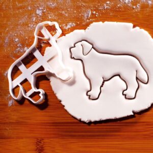 St Bernard body cookie cutter for biscuit fondant clay baking shaped like Saint Bernard full dog figure ideal for pet lovers homemade dog treats pupcake birthday parties vet clinic (ONLY BODY)