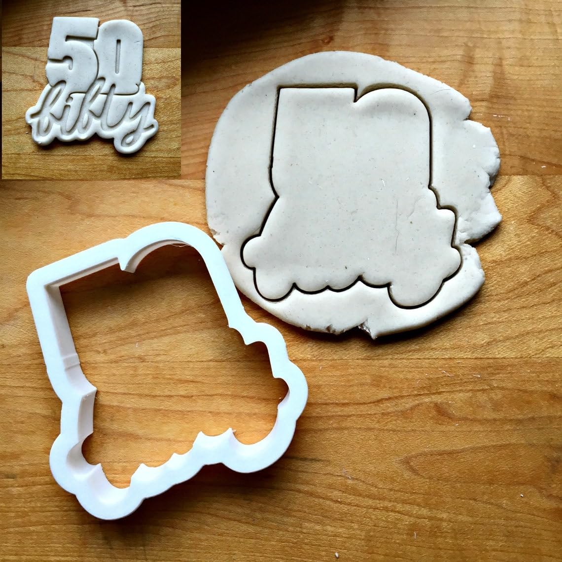 Lettered Number 50 Cookie Cutter � Cookie Suitable Size Baking Tool � Choose Standard or Dishwasher Safe � Made in India � Perfect for 50th Birthday, Anniversary & Milestone Celebrations - Image 3