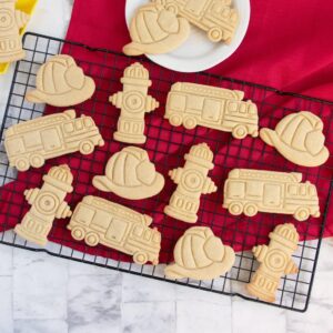Fire Hydrant Fire Truck and Fire Helmet Cookie Cutter