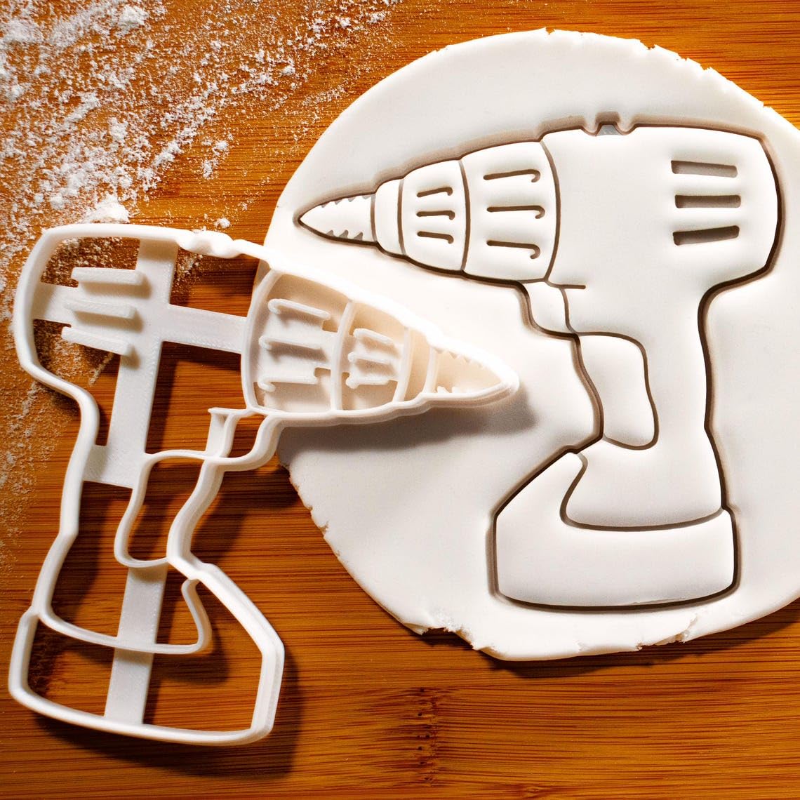 Power Drill Cookie Cutter for Biscuit Baking Featuring Power Tools Theme Perfect for Construction Themed Birthdays Housewarming Parties DIY Builder Events Carpenter Gifts (ONLY POWER DRILL)