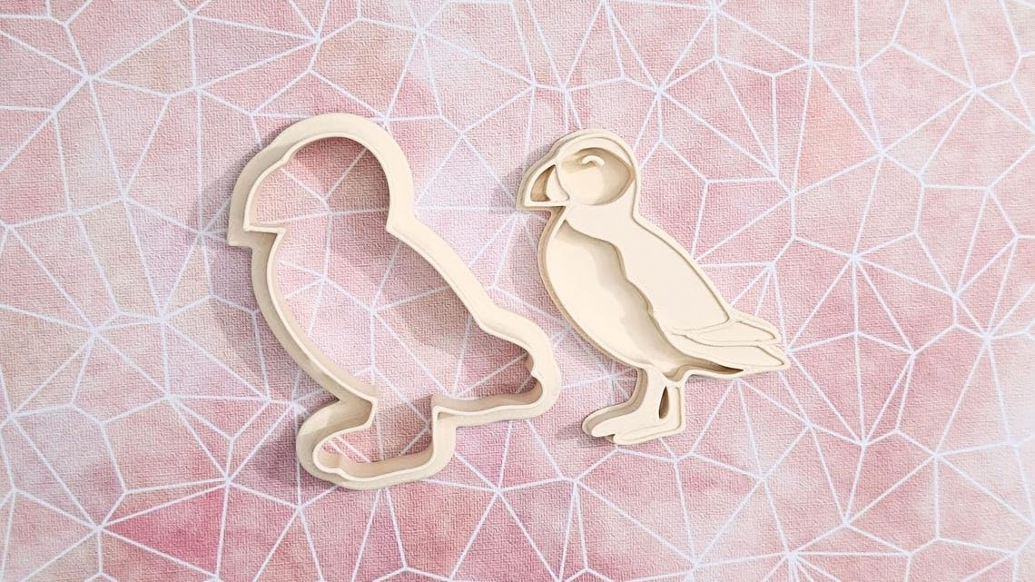Puffin cookie cutter set for baking bird shaped cookies fondant cake toppers ocean wildlife themed party treats kids educational crafts coastal birthday decorations and seabird baking - Image 2