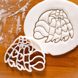 Hermit Crab cookie cutter biscuit cutters nautical summer beach party ocean seaside mermaid under sea themed birthday pool party baking decoration coastal marine life (ONLY HERMIT CRAB)