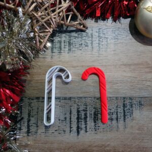 Candy Cane Cookie Cutter for Making Shortbread Cookies Biscuit Pastry Fondant Sugar Paste Christmas Treats Cake Decoration Holiday Baking Kitchen Tool Homemade Dessert Craft Supplies