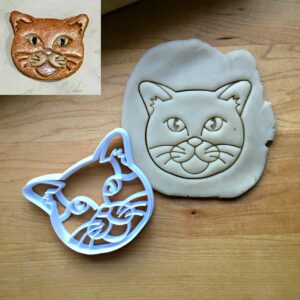 Cookie Short Haired Cat Cookie Cutter for Baking Biscuits Cake Fondant Decorations Suitable Size Durable Mold Dishwasher Safe Made in India for Cat Lovers, Pet Parties, and Crafting