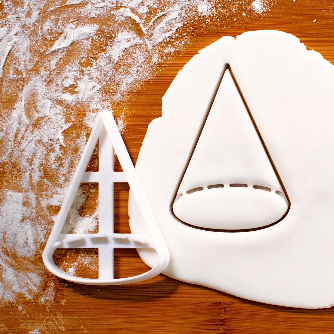 Cone Cookie Cutter Cookie for Geometry Mathematics Educational Baking Tool for STEM Learning Three Dimensional Shape Design for Classroom Math Activities Geometric Biscuit India (ONLY Cone)