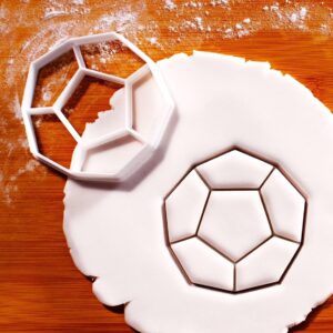 Dodecahedron Cookie Cutter � Geometric 3D Shape Biscuit Mould for Baking, Fondant, Sandwiches, and Crafts � Ideal for Math and Science-Themed Events, STEM Activities, and Puzzle Enthusiasts