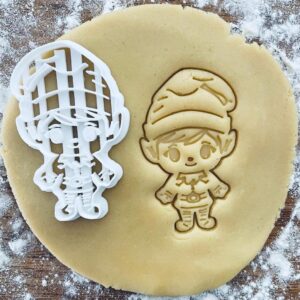 Black Christmas Elf Cookie Cutter Santa�s Helper Biscuit Cutter Gnome Cookies Gnome Christmas Decor Cookies for Santa Christmas Gift Idea Pastry Fondant Dough
