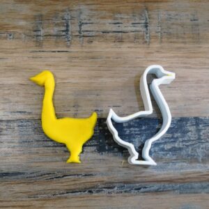 Goose Animal Cookie Cutter for Baking Shortbread Sugar Cookies Cake Decorating Fondant Pastry Homemade Treats Bird Themed Biscuits Farm Animal Desserts Baby Shower Favors and Seasonal