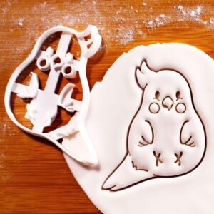 Cute Cockatiel Cookie Cookie Cutter for Bird Lovers Pet-Themed Parties Nature Inspired Baking Tool Perfect for Creating Adorable Cockatiel Shaped Cookies and Treats