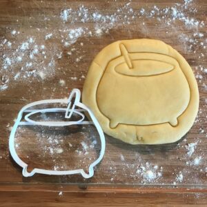 Black Witch Cauldron Cookie Cutter Halloween Shape for Baking Polymer Clay Earrings Jewelry Making Fondant Crafts Kawaii Halloween Cookies Witch Decor Kitchen Tool