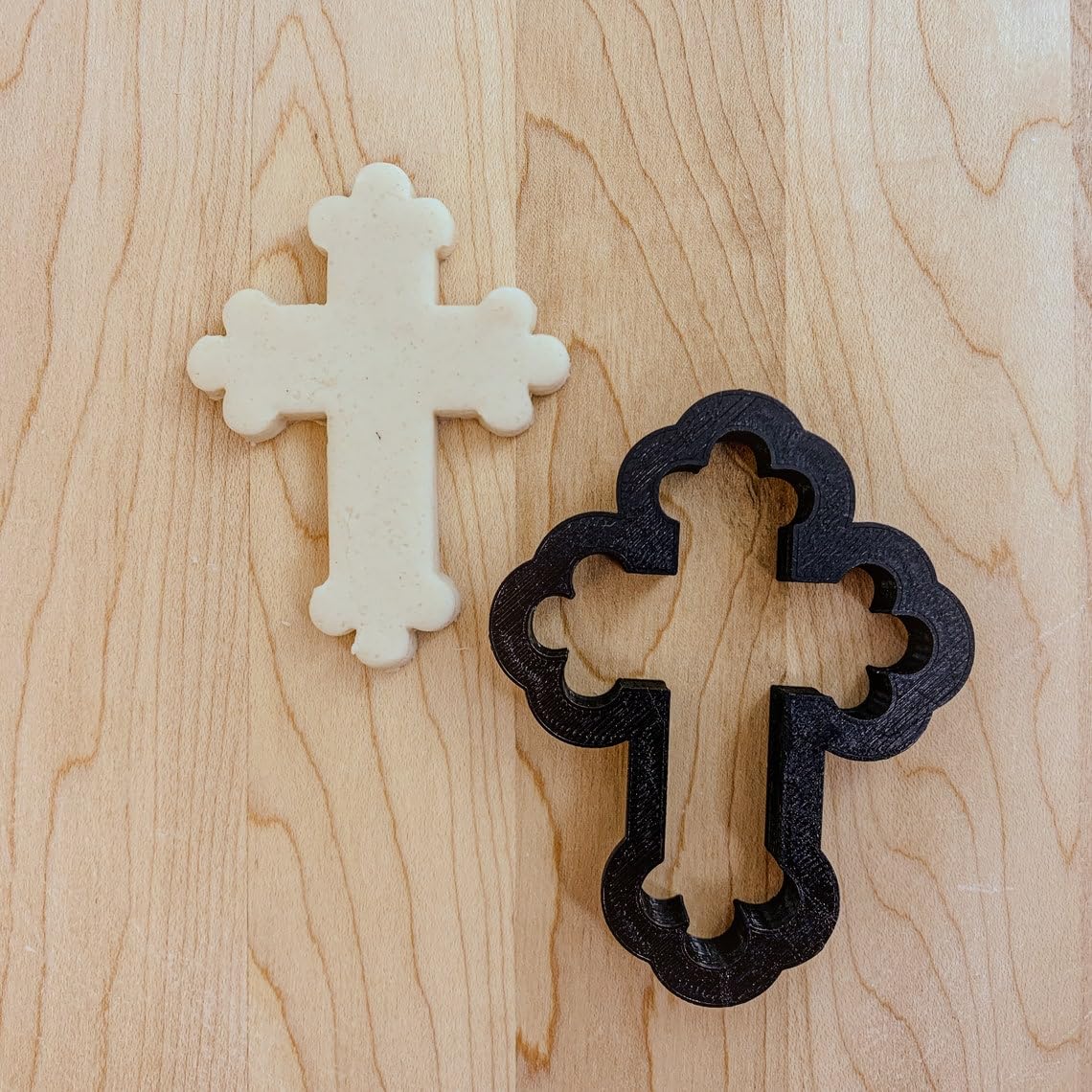 Stylized Cross Cookie Fondant Clay Cutter for Baptism Confirmation Religious Celebrations Cake Decorating Craft Projects Dough Modeling Faith-Based Party Themes India Cookie - Image 4