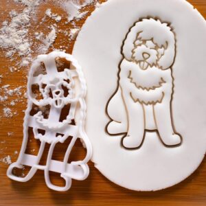 Goldendoodle Body Cookie Cutter for Biscuit Fondant Clay Baking Dog Treats Golden Retriever Poodle Mix Furry Goldiepoo Pet Lover Gift Veterinary Gifts Canine Bakery Tool (ONLY BODY)