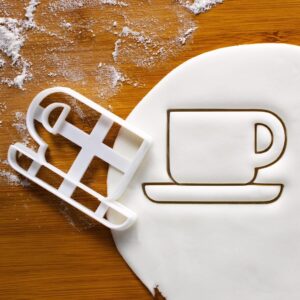 Coffee Cup Cookie Cutter for Baking | Hot Beverage Shape Biscuit Cutter | Themed Baking Tool | Perfect for Caf� Parties and Caffeine Lovers | Unique Coffee Cup Mold (COFFEE CUP ONLY)