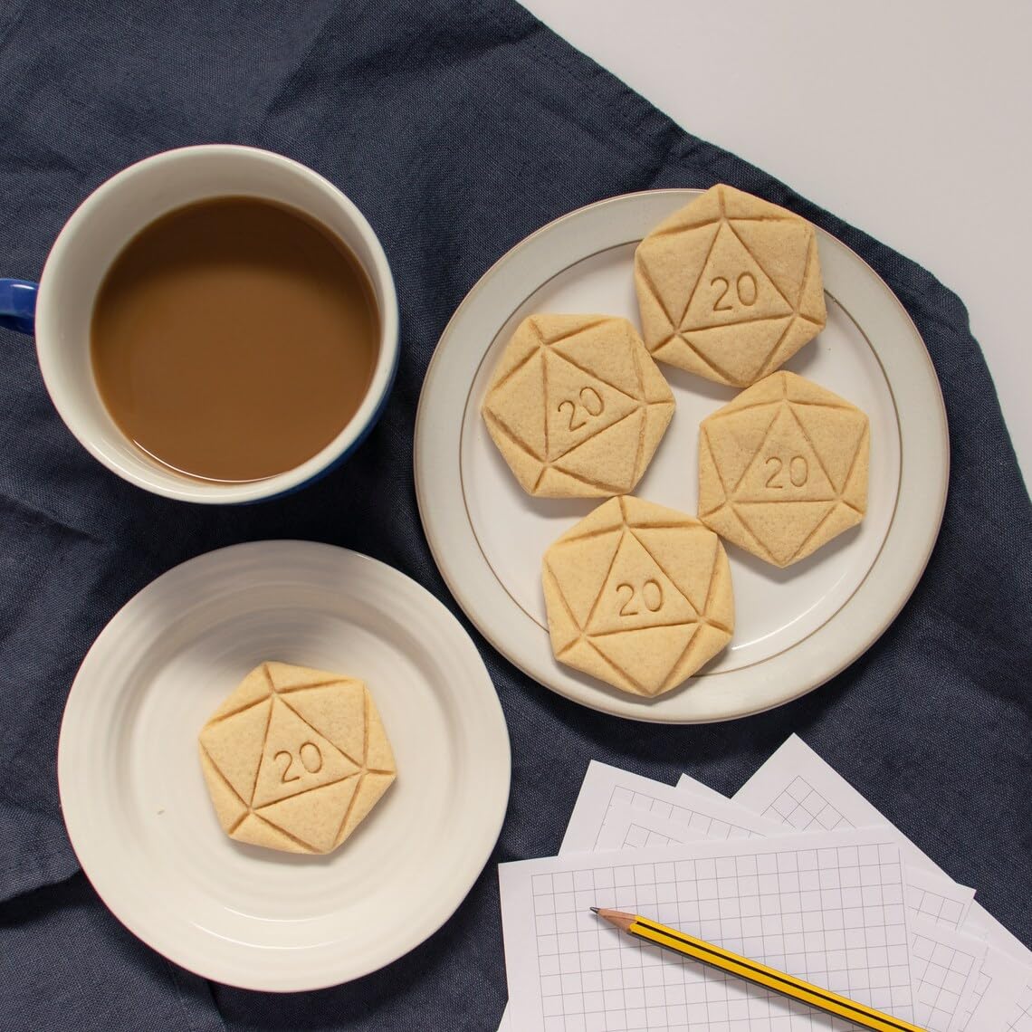 Natural 20 Icosahedron Cookie Cutter Platonic Geometric Shape for Lucky Gamers Tabletop RPG Dice Inspired Baking Science Themed Parties Educational Treats (ONLY NATURAL 20) - Image 2