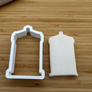 Police Box Shape Polymer Clay Cutter Cookie Fondant Biscuit Cutter Sharp Tapered Edge Tool for Earrings Jewelry Making Sci Fi Theme Cupcake Decoration Baking Craft Projects Tardis Party