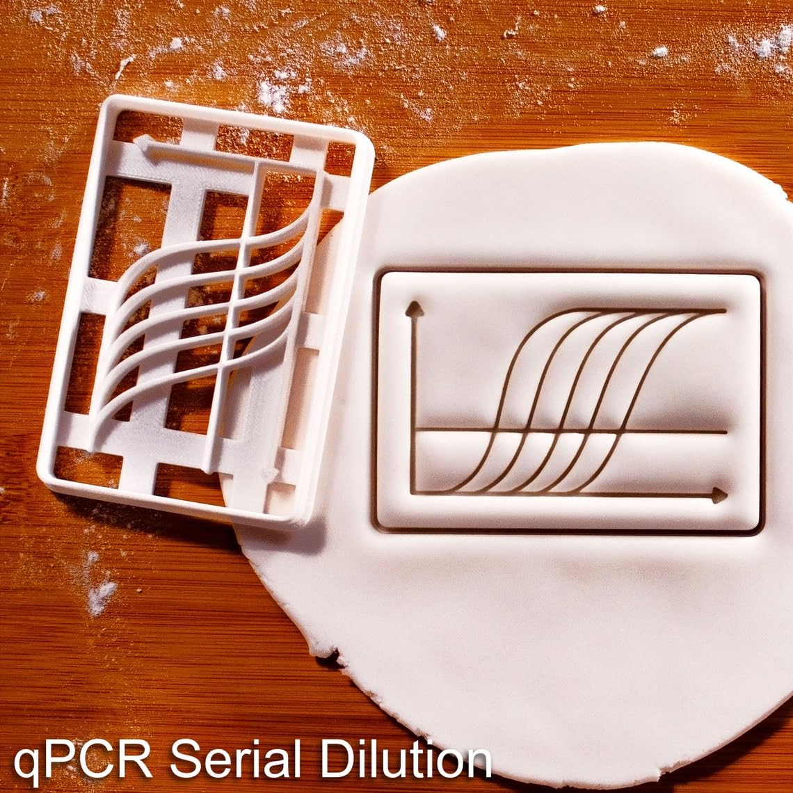 qPCR Serial Dilution Cookie Cutter Cookie Molecular Biology Science Themed Biscuit Cutter for Baking qPCR Standard Curve Cutter Available Lab Research Education India (ONLY Serial Dilution)