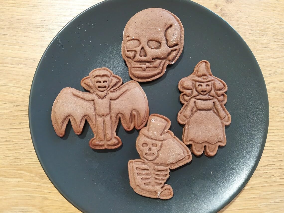 Witch Cookie Cutter Set for Halloween Theme Baking Classic Witch Shape Biscuit Pastry Fondant Sugar Paste Cutters for Spooky Party Treats Cake Decoration Tools for Home Kitchen Use - Image 4