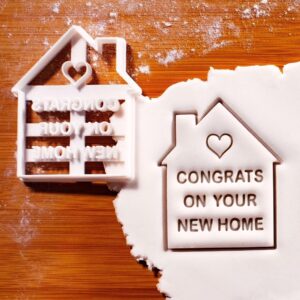 Congrats On Your New Home Cookie Cutter Cookie for Housewarming Gift Real Estate Closing Celebration Baking Tool Perfect for Welcome Home Parties and New Homeowners India