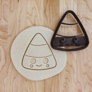Candy Corn Cute Halloween Cookie Cutter India Cookie Mold for Shaping Festive Halloween Candy Corn Cookies Fondant Clay Decorations Perfect for Spooky Season Baking and Crafts