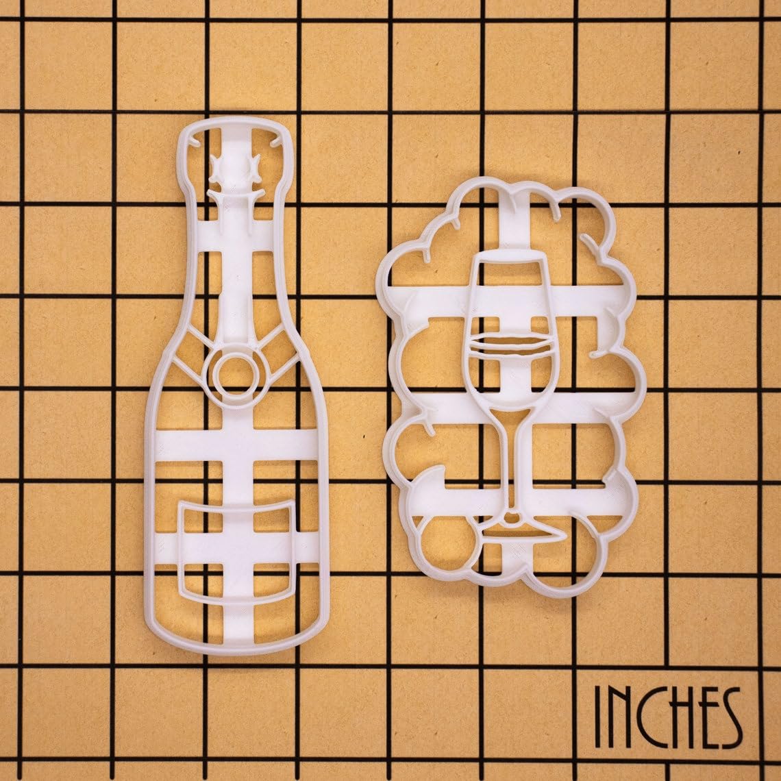 Champagne Bottle Cookie Cutter Celebration Theme Biscuit Mold Wedding Parties Bridal Engagement Baking DIY Treats New Year Toast Anniversary Events Festive Occasions (ONLY CHAMPAGNE BOTTLE) - Image 5